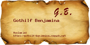Gothilf Benjamina névjegykártya